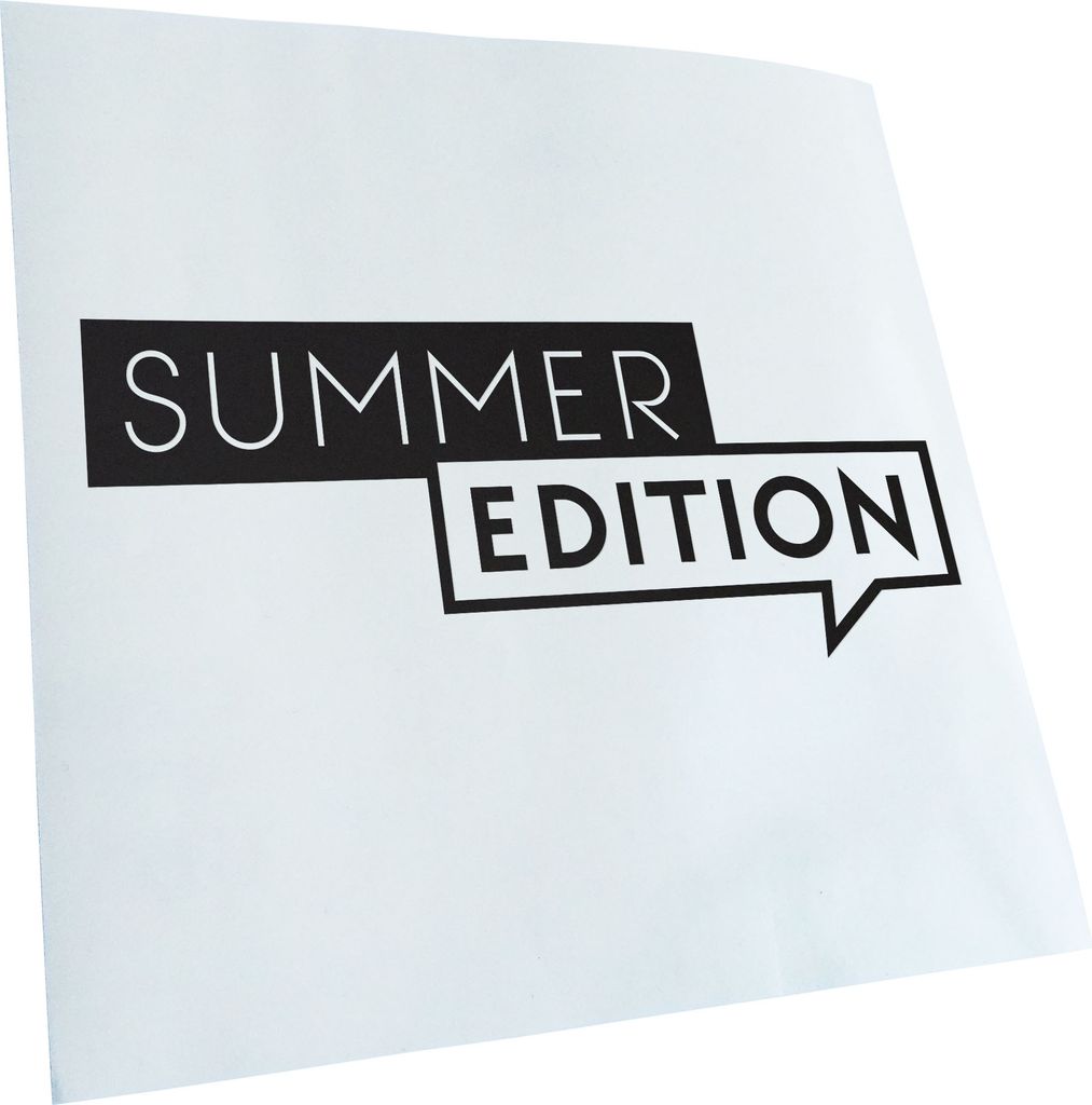 Kiwistar - Autoaufkleber - Summer Edition - Mattschwarz - 40x16cm - Aufkleber für Auto, Laptop, Fahrrad, LKW, Motorrad mehrfarbig JDM Decal Racing