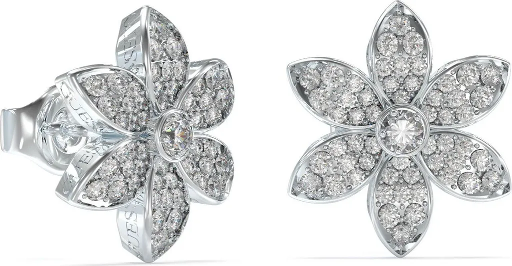 Boucles d'oreilles Lotus blanc hypoallergéniques pour oreilles sensibles