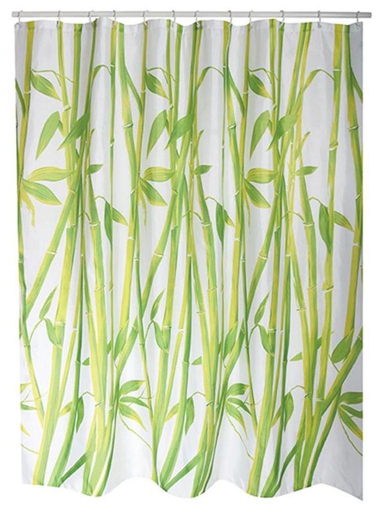 MSV Duschvorhang - weis - Polyester - 180 x 200 cm Produktbild 