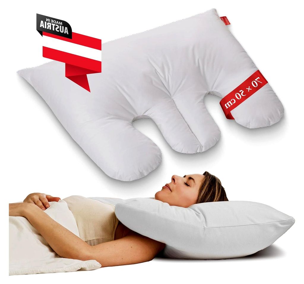 Nacken Kissen, 50x70 cm: Ergonomisches orthopädisches Kissen für Nackenschmerzen und Nackensteifheit, geeignet für Seitenschläfer und Rückensc...