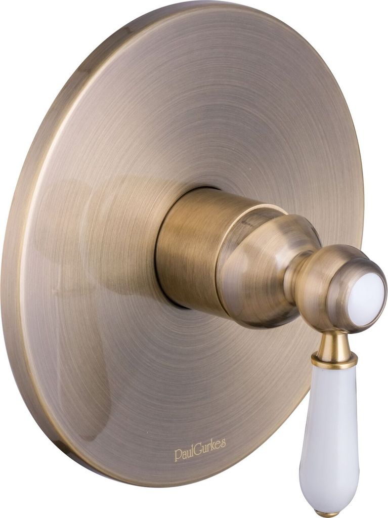 PaulGurkes Unterputz Einhandmischer Messing Retro Keramik ohne Grundkörper