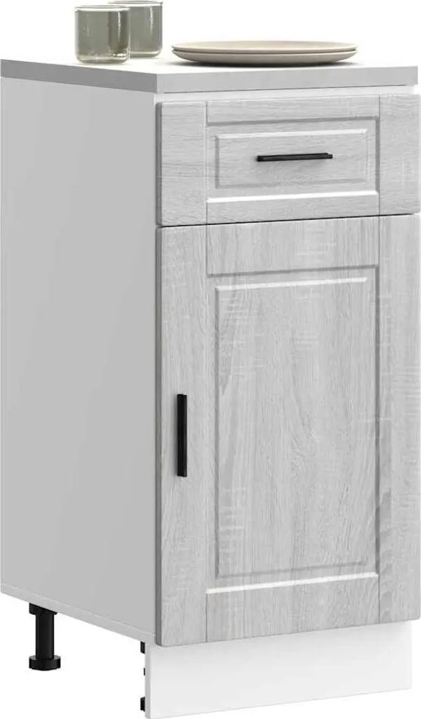 Mobile Base Porto Grey Sonoma Design - Cucina Contemporanea e Funzionale