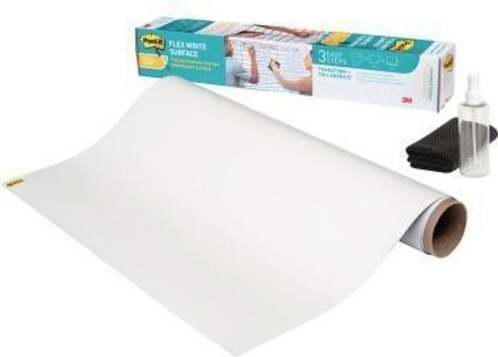 Surface tableau blanc effaçable à l'eau Post-it® Flex Write 122 x 183 cm - 9
