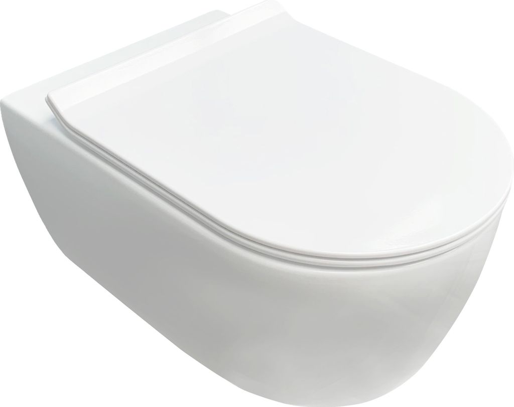 NEG Hänge-WC Uno11RL/RK, randlose spritzfreie Spülung, Softclose WC-Sitz, nano-versiegelt WC-Modell: Uno11RL (55,5 cm) Slimline-Deckel