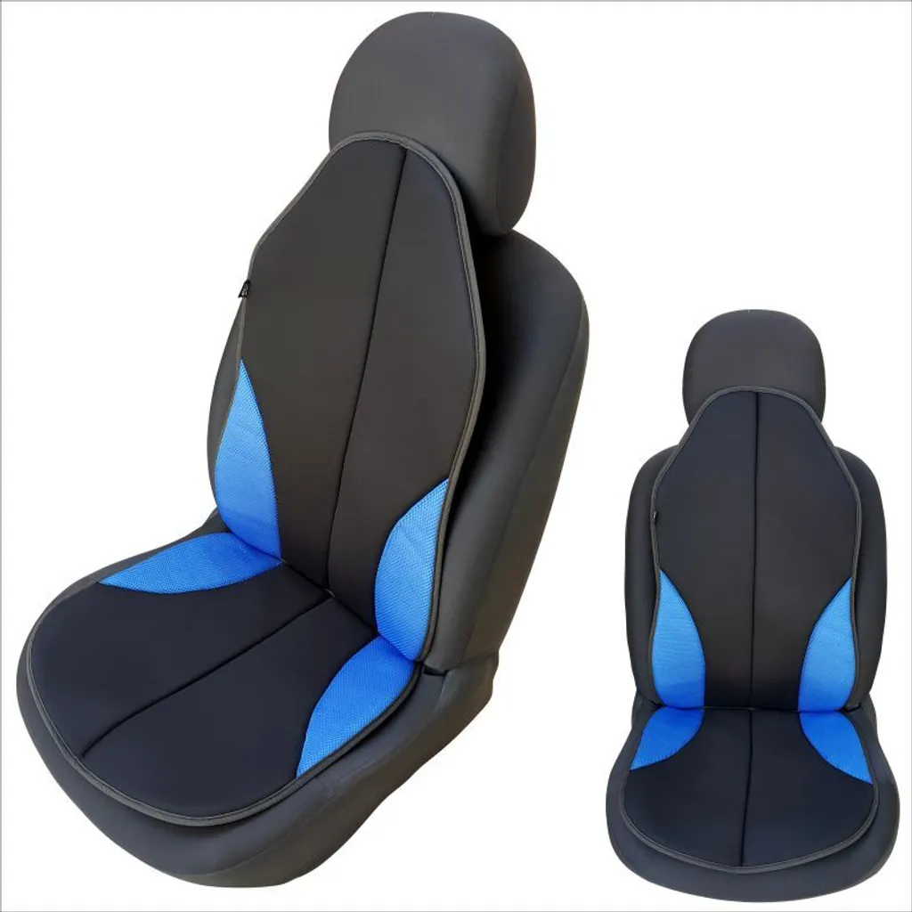Cuscino Sportivo ATM6M Nero/Blu - Assetto Comfort per la tua Auto