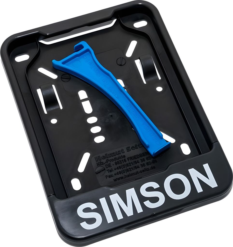 Zamienny uchwyt na tablice rejestracyjna z nadrukiem Simson Zdjęcie produktu 