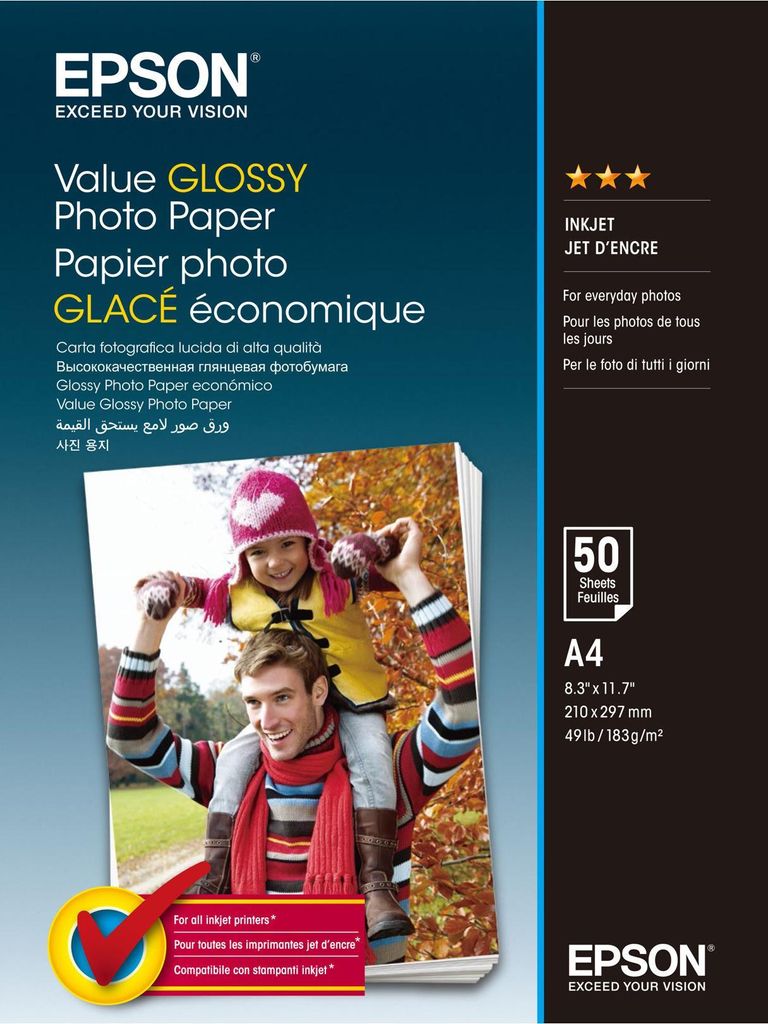 Paper/Value Glossy Photo A4 50sh Produktbild 