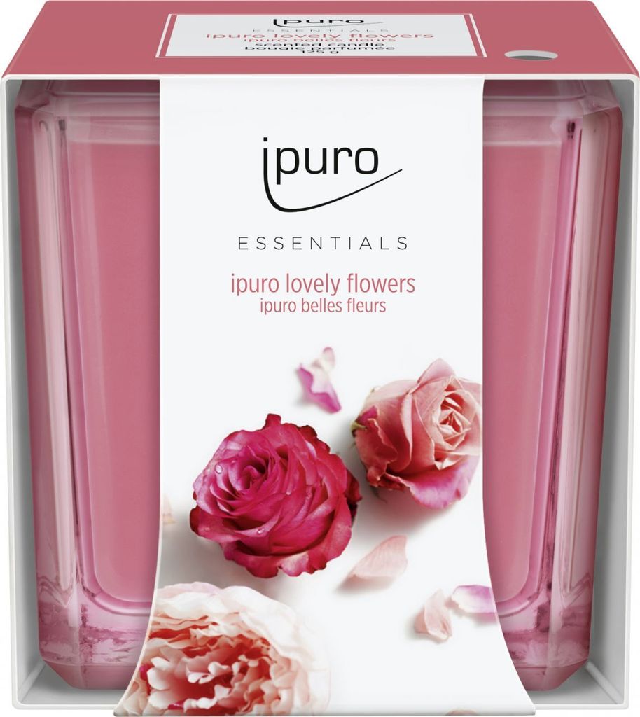 ipuro ESSENTIALS lovely flowers, Quadratisch, Pink, Produktbild 