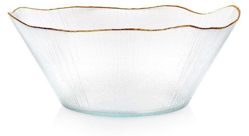 Sklenená miska so zlatým okrajom DATURA, 28 cm Obrázok produktu 