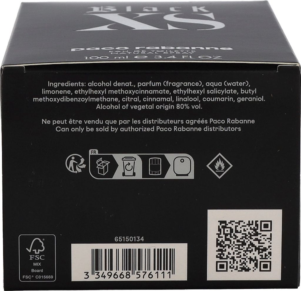 Paco Rabanne Black XS Eau De Toilette Spray 100ml Produktbild 6