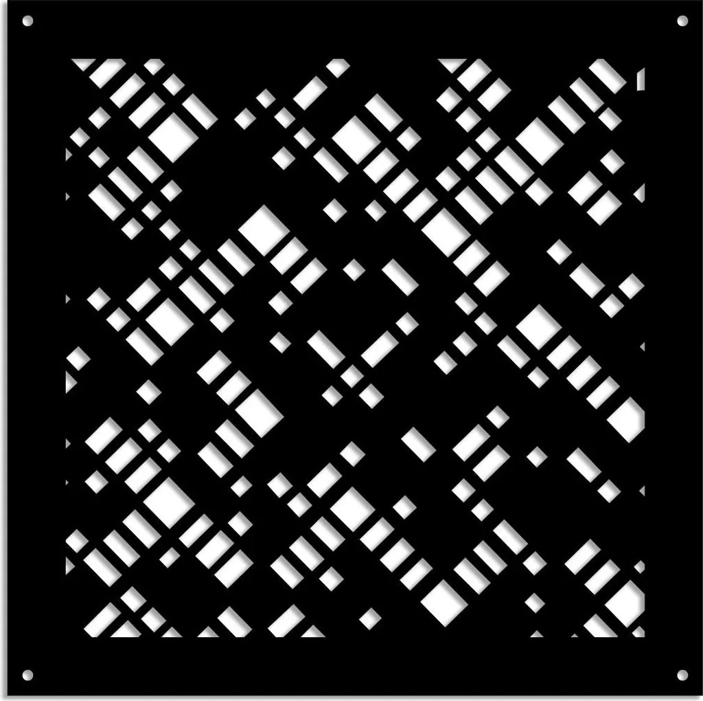 Pannello PIXEL PVC Nero 48x48 cm - Frangisole e Decorazione Parete