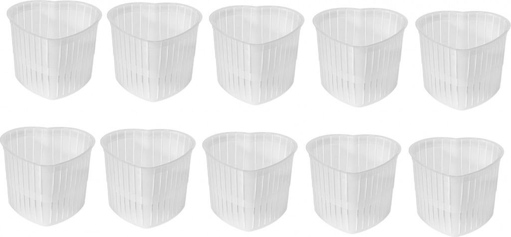 10 x Käseform - Herzform, Käse Form, Kaseform, Kase Form, Käse Formen, Käseformen