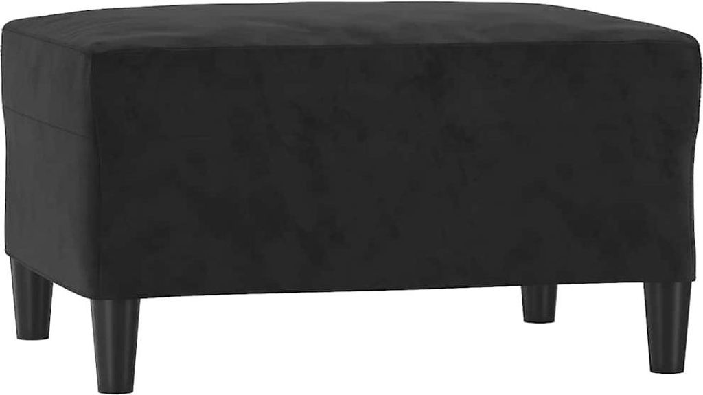 vidaXL Fußhocker Schwarz 70x55x41 cm Samt Produktbild 