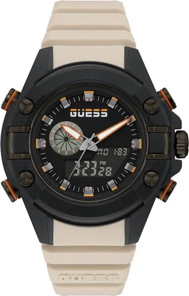 Guess G Force GW0269G1 montre à quartz homme avec bracelet en silicone