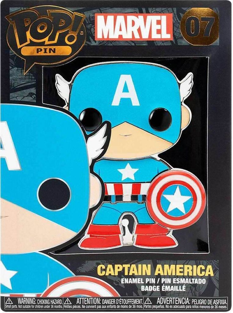 Funko Pop! Pin 07 Ansteck-Pin Marvel Captain America 10cm