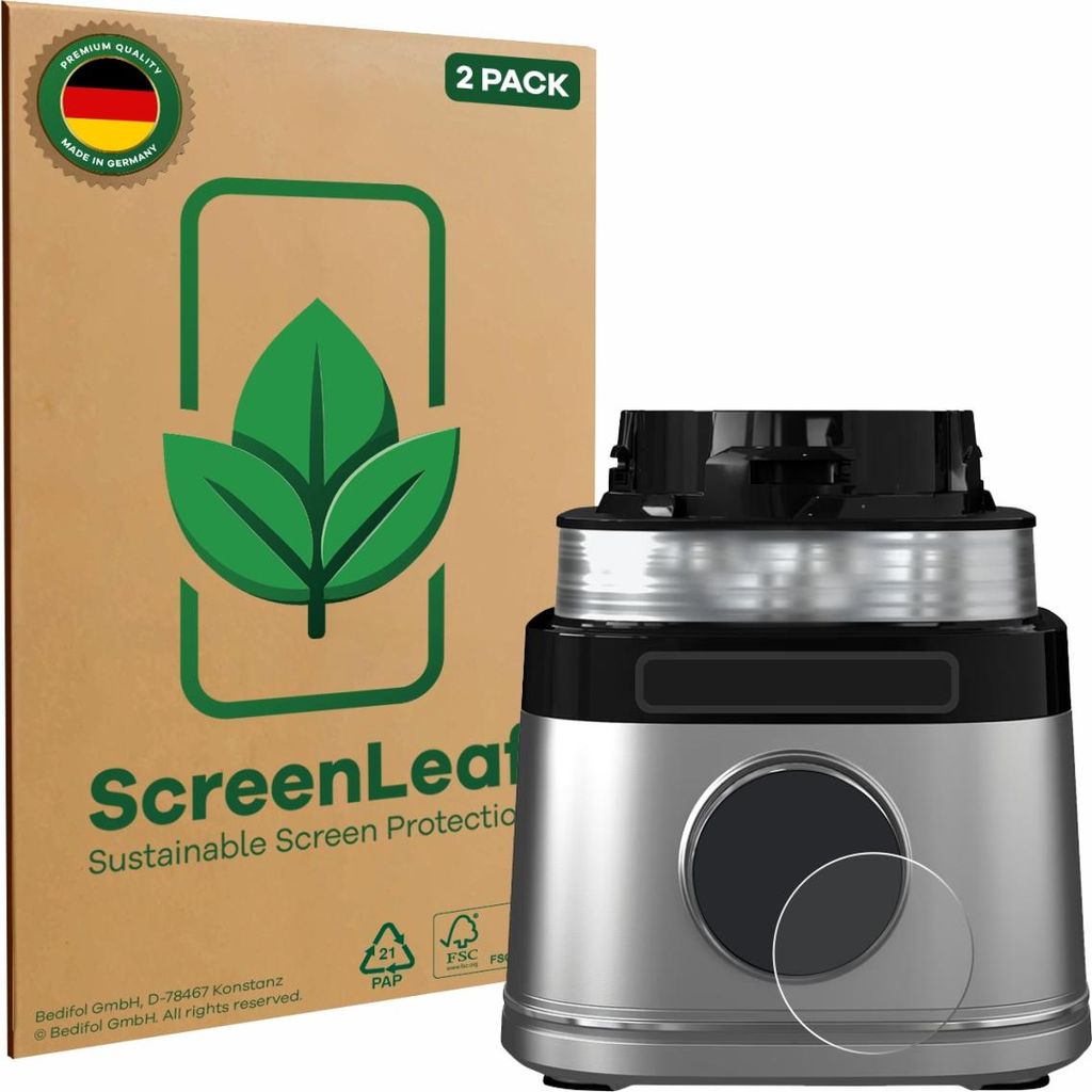 2x ScreenLeaf Schutzfolie für Ninja Detect Power Pro nachhaltiger Displayschutz Display Schutz Folie Klar Transparent