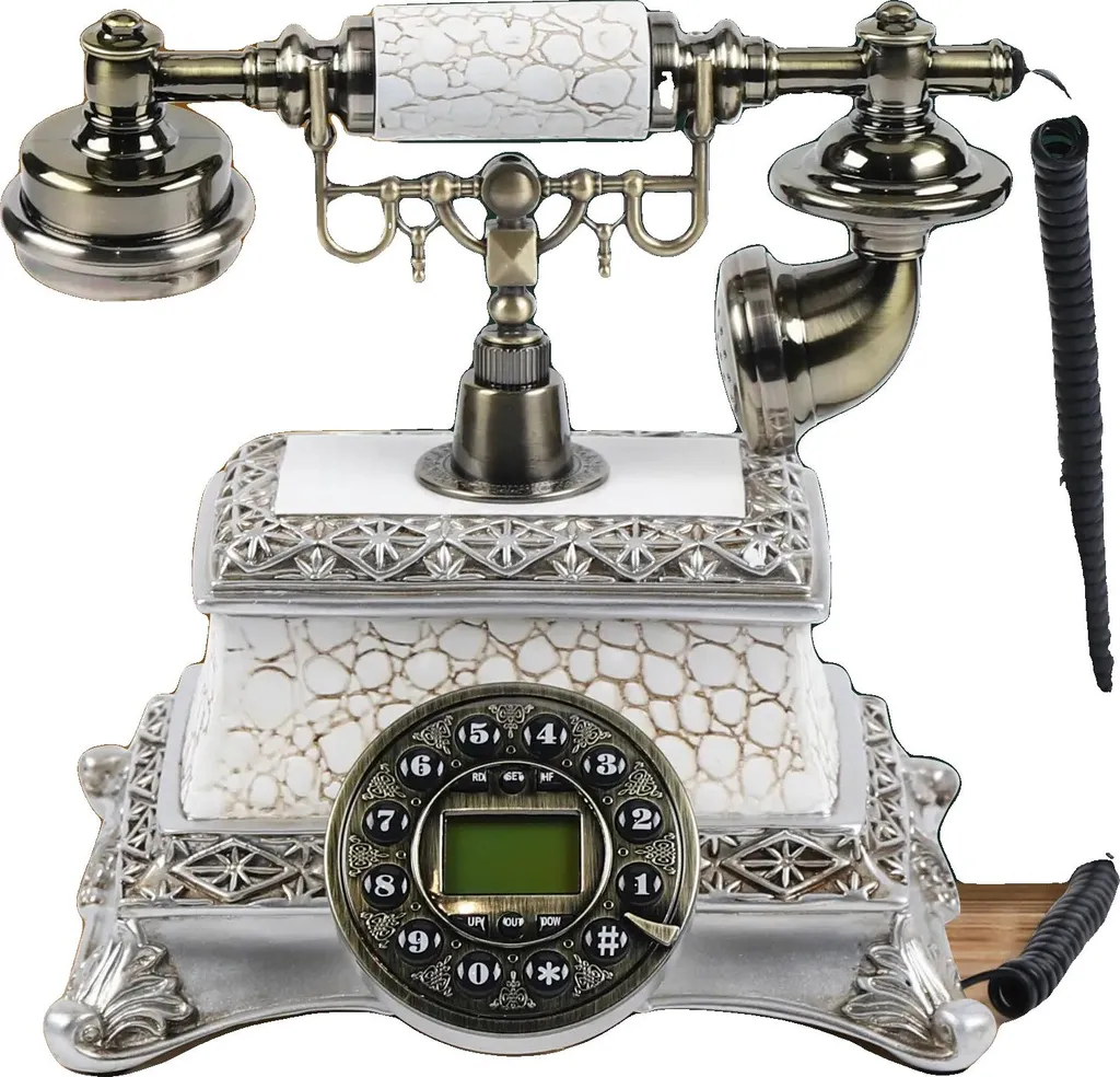 Téléphone de Bureau Vintage pour Salon et Cabinet Médical - Style Ancien