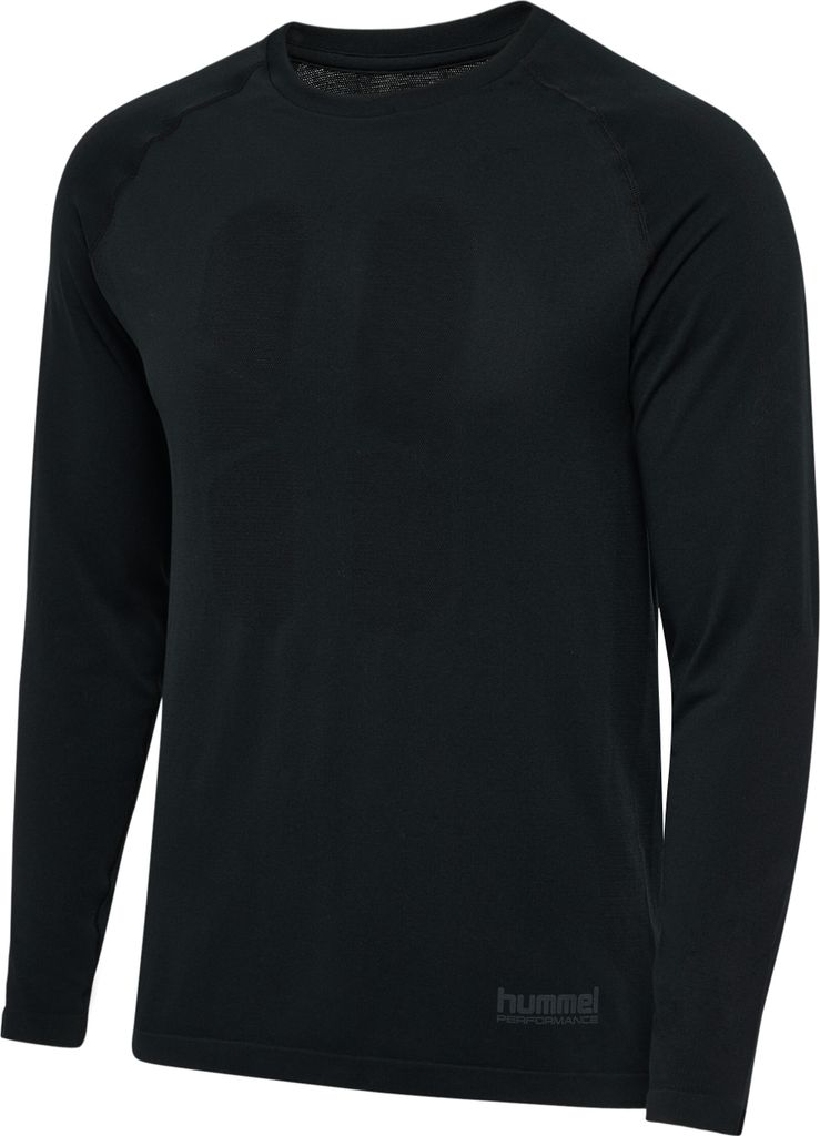 Hummel Hmlhiit Seamless T-Shirt L/S - black, Größe:M