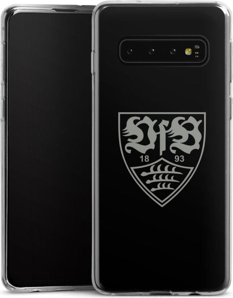 DeinDesign Slim Hülle für Samsung Galaxy S10 Silikon Case Ultra Dünn Handyhülle Logo Offizielles Lizenzprodukt VfB Stuttgart