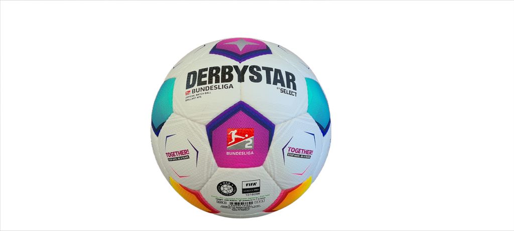 DERBYSTAR 2. Bundesliga Brillant APS v23 weiß/blau/rot Produktbild 