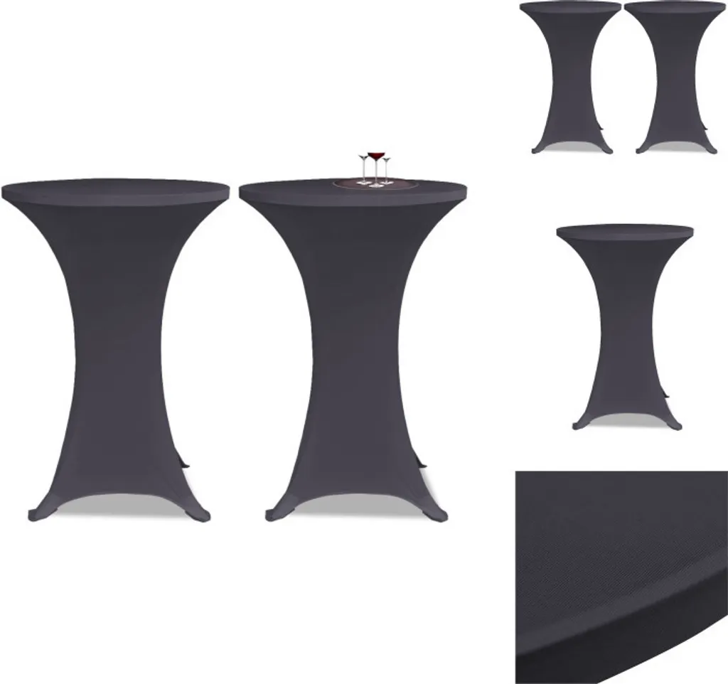 Coperture Verticali per Tavolo 4 pz 60 cm Crema Elastico