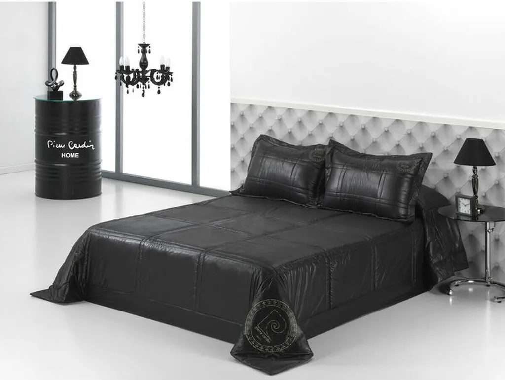Parure de Couette Hosteline Noire et Blanche 2 Pièces pour Lit Simple