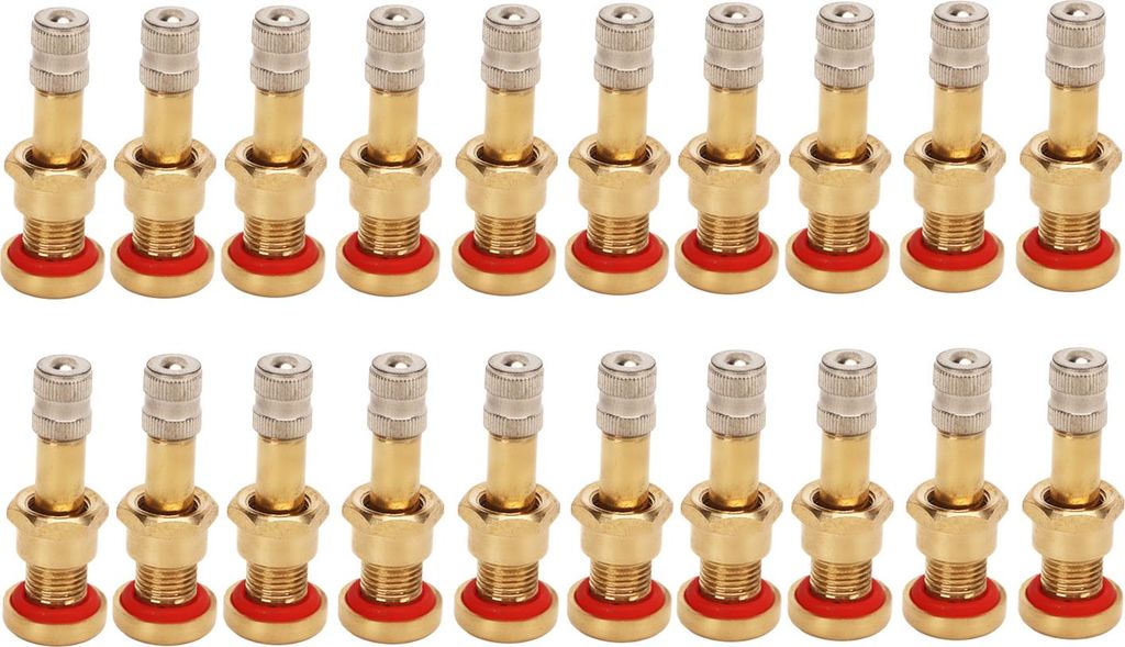 20 Stück LKW-Ventilschaft für schlauchlose Reifen, Metall, hohe Härte, kratzfest, für 9,7 mm Loch, Bus, Transporter