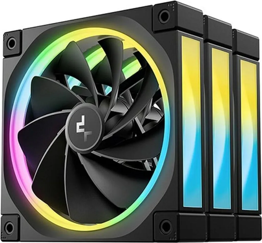 DeepCool FL12R-3 IN 1 Kit 3 Ventole 120mm ARGB Reverse Blade per PC