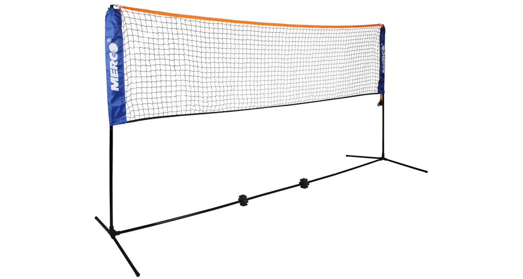 Set Badminton Merco 3m : Filet Stable et Montage Facile sans Outils