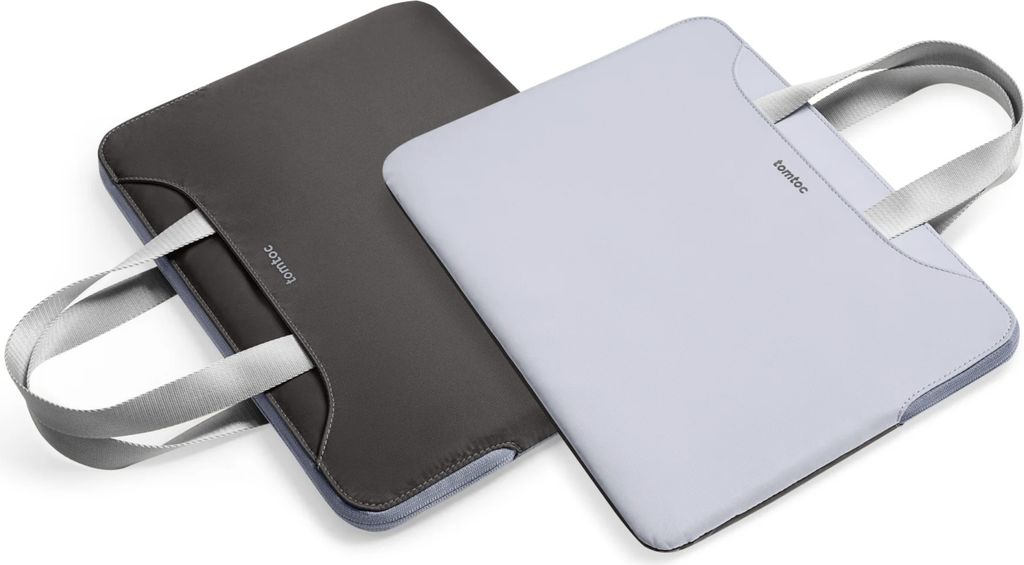 TomToc Light-A21 Laptop-Handtasche für 13–14 Zoll schlanke Laptops/Tablets, Blau/Grau