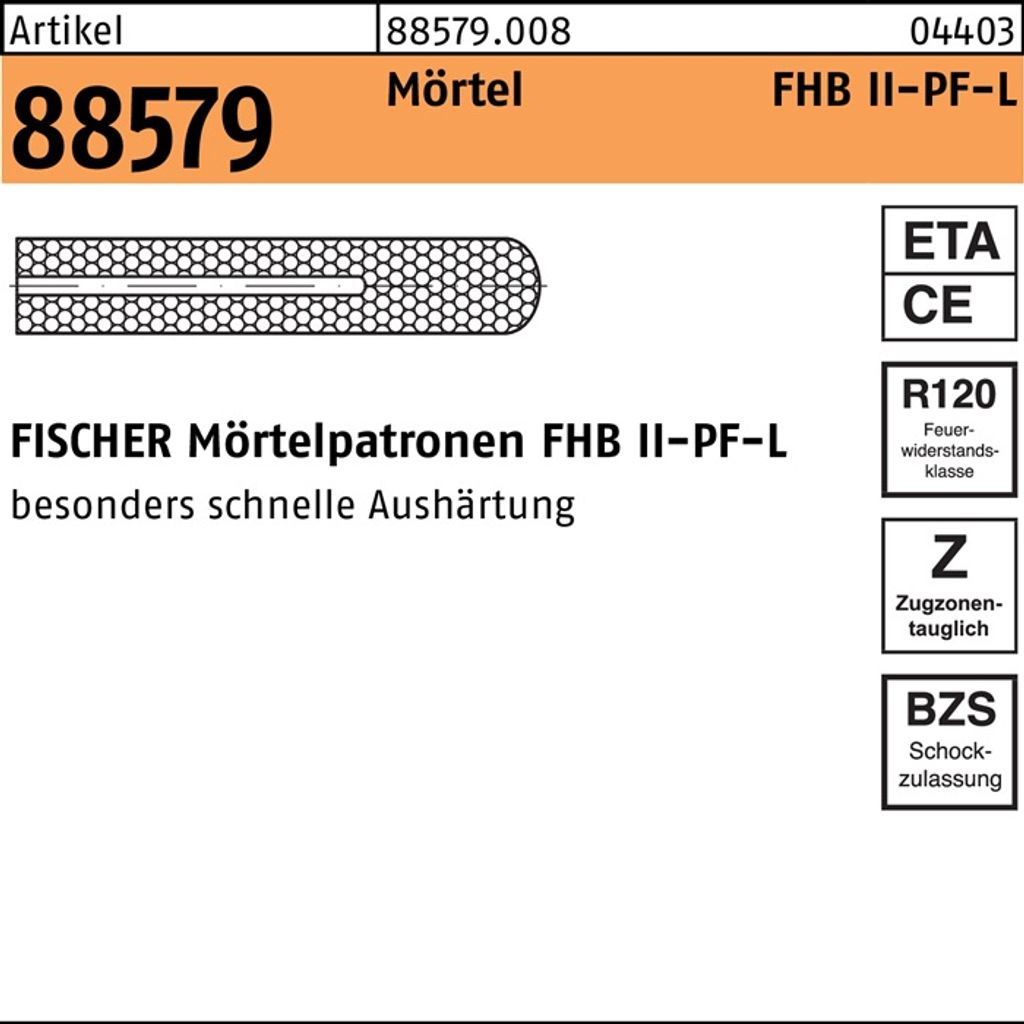 Fischer 508001, Kapsel, 10 Stück(e)