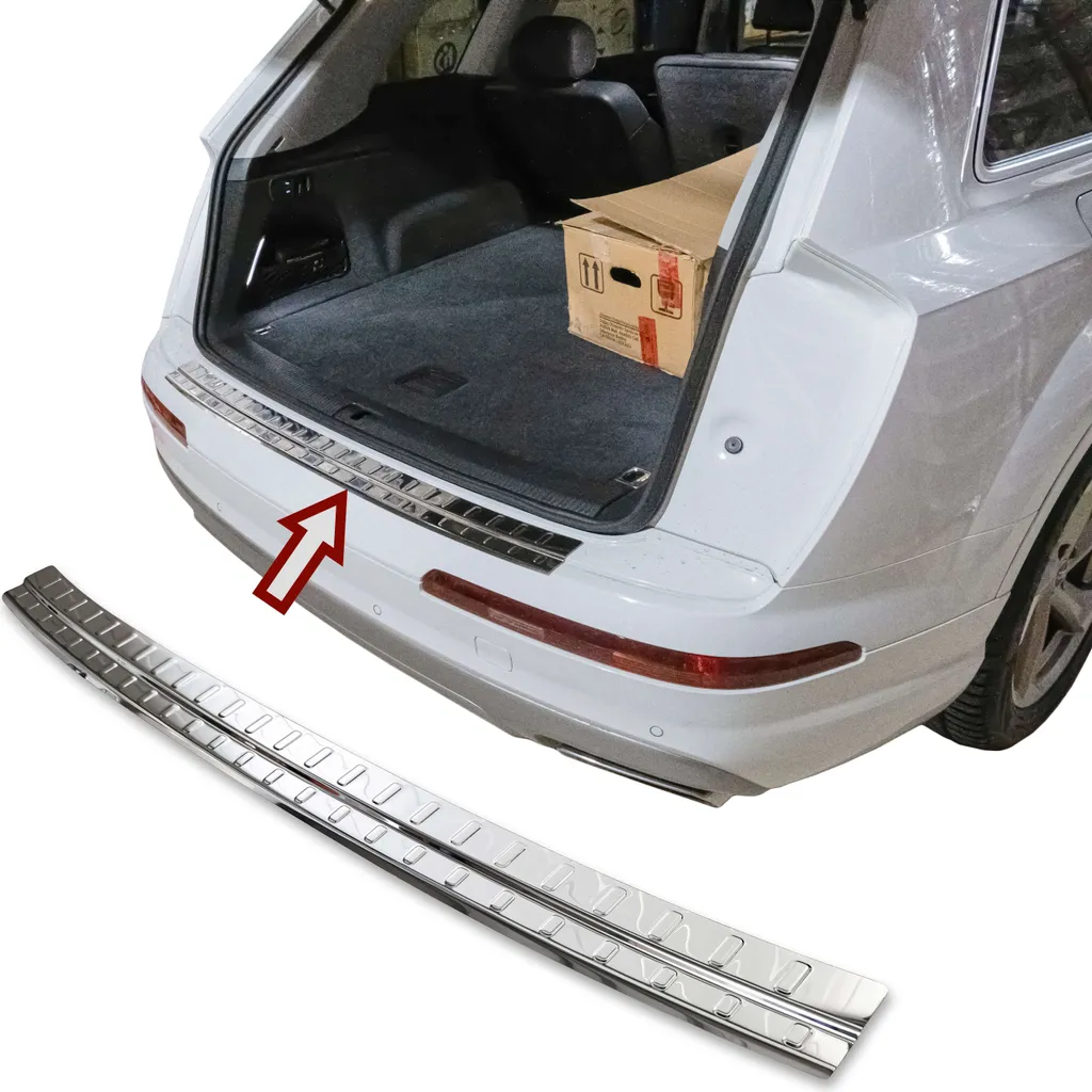 Seuil de Coffre Audi Q7 II 4M 2015+ Idéal pour Protection Chargement Inox