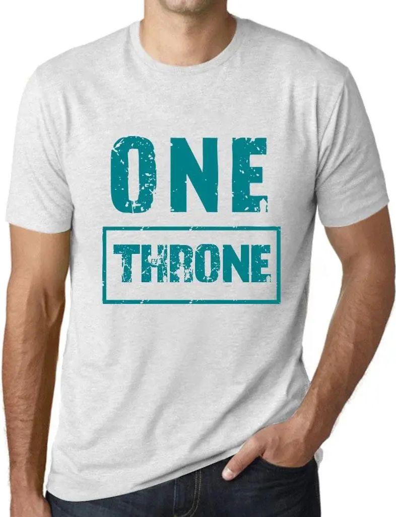 Herren Grafik T-Shirt Ein Thron – One Throne – Öko-Verantwortlich Vintage Jahrgang Kurzarm Lustige Druck Geburtstag Geschenk Mann