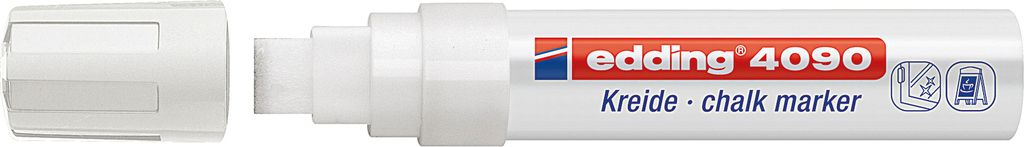 Marcatore a gesso Edding 4090 largo 4-15 mm bianco Immagine del prodotto 