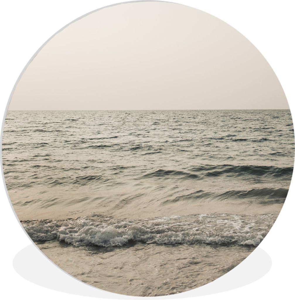 MuchoWow Rundes Wandbild - Runde Bilder Sommer - Meer - Grün Ø 90 cm Kreis Wanddekoration Kunststoff - Wandkreis - Wandschmuck - Wand-Kreis - W...