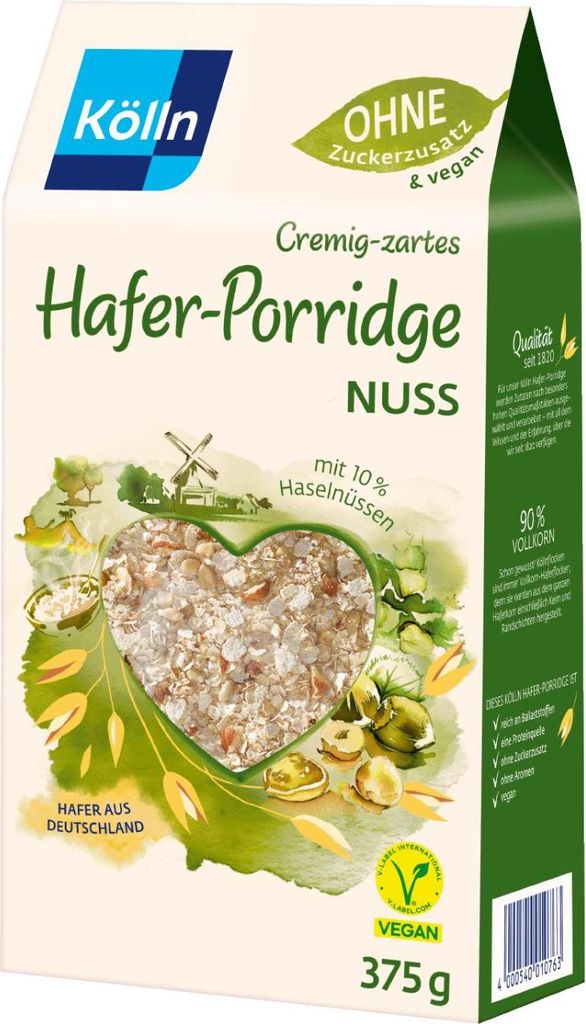 Kölln Hafer-Porridge Nuss, 375g Produktbild 