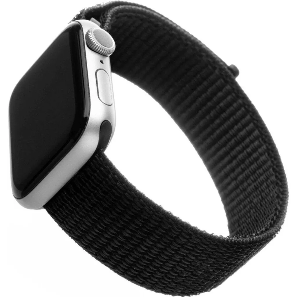 Cinturino fisso in nylon per Apple Watch 42/41/40/38 mm, nero