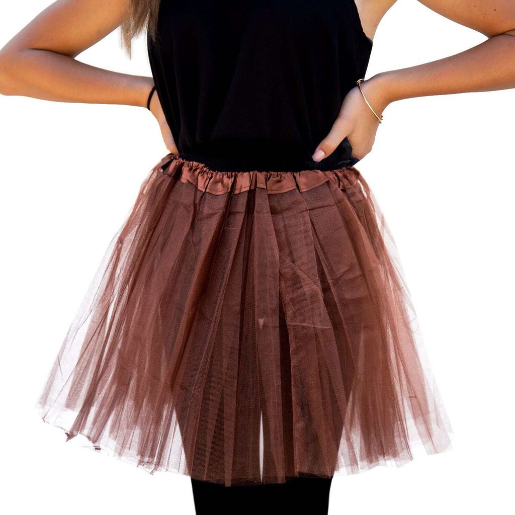 Oblique Unique Tutu Tütü Damen Rock braun Tüllrock Produktbild 