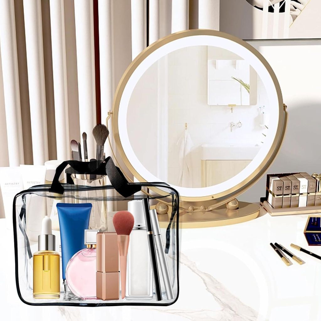 Transparente Kulturtasche PVC TSA- - Wasserdichte Produktbild 