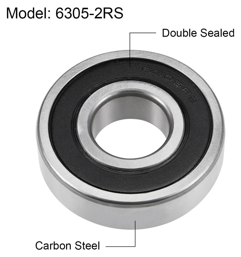 Roulement à billes 6305-2RS pour réparation moteur et mécanique - 4Pcs