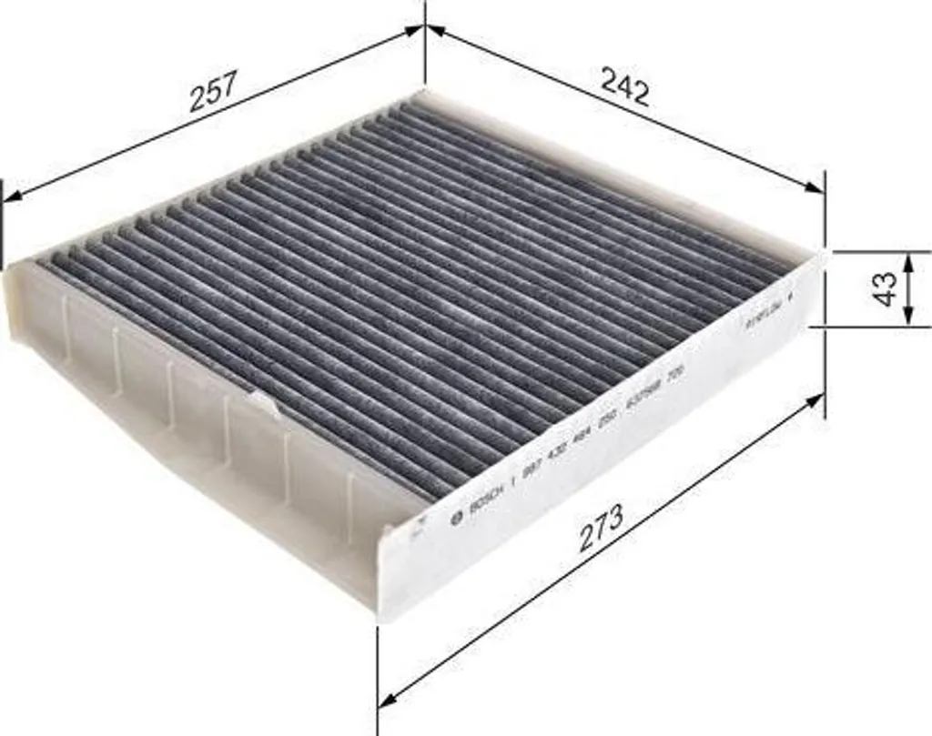 Filtre à pollen Bosch pour habitacle de Volvo XC70 V70 et XC90 I série