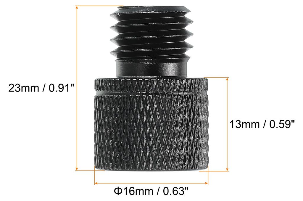 Mikrofonst?nder Adapter 3/8 Buchse auf M12 Stecker Kamera Schraube Schwarz
