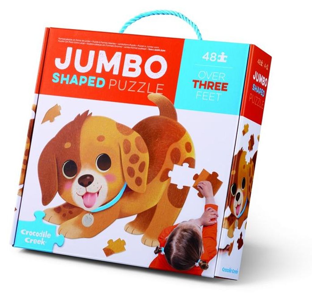 Crocodile Creek Puzzle Jumbo 48 Teile Welpen ab 4 Jahren Spielzeug