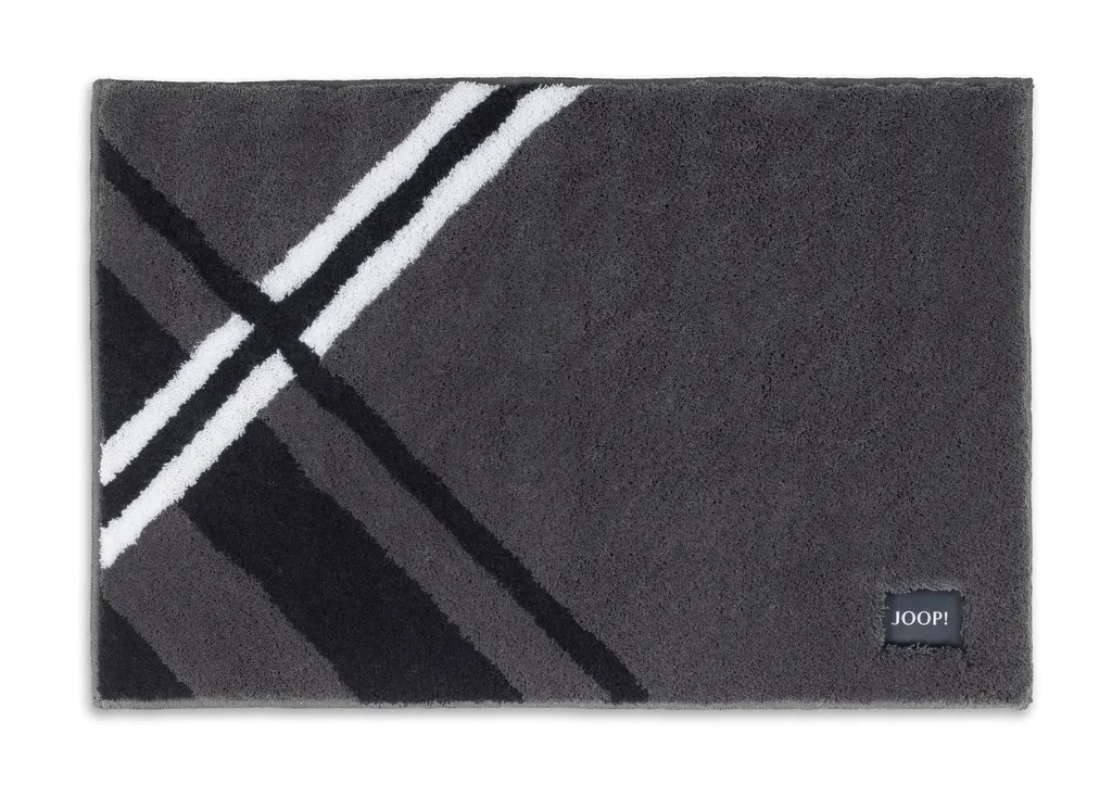 Tappeto JOOP! CHECKS Antracite 50x60 - Massima Assorbenza