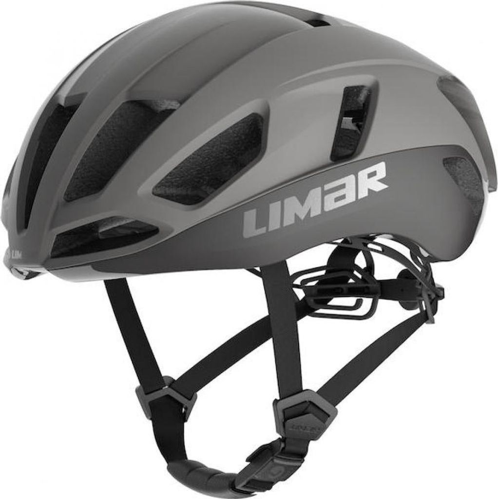 Limar Air Atlas Matt Gray L Grau - aerodynamischer High-End-Rennradhelm