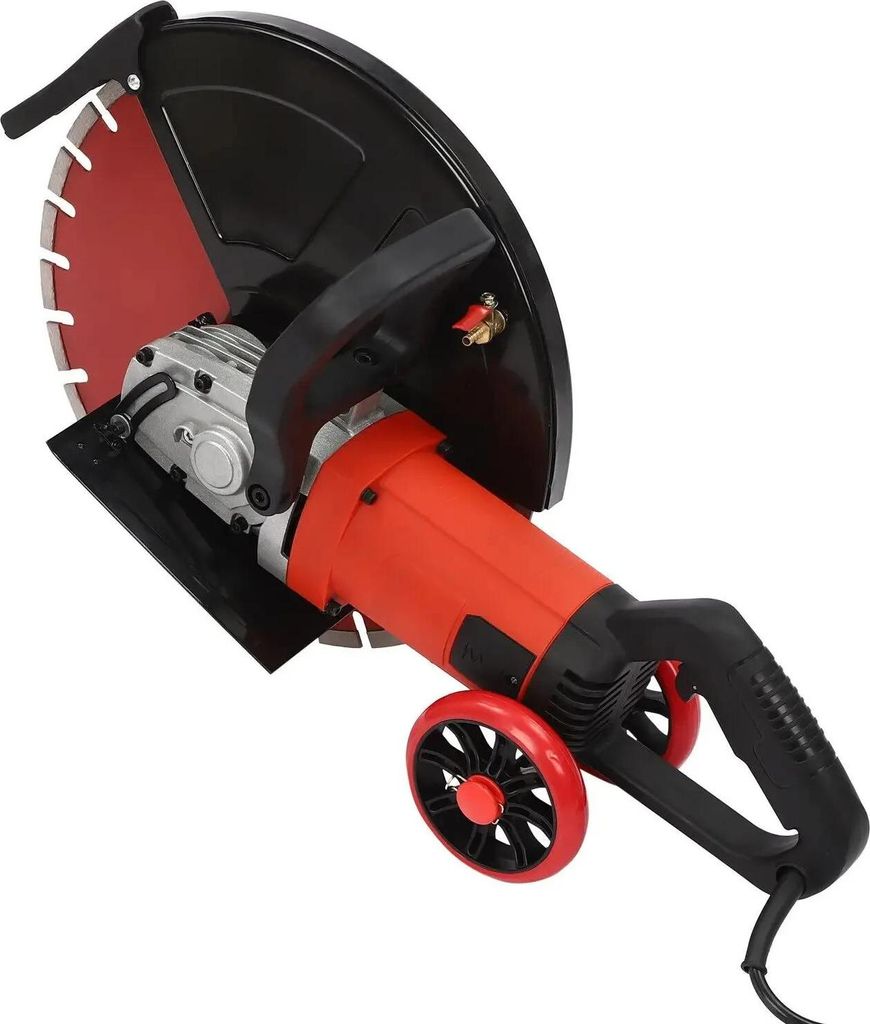 Betonsäge - Diamantsäge - Diamant-Trennscheibe 410 mm - 4000 W - Für Beton und Putz - Rot