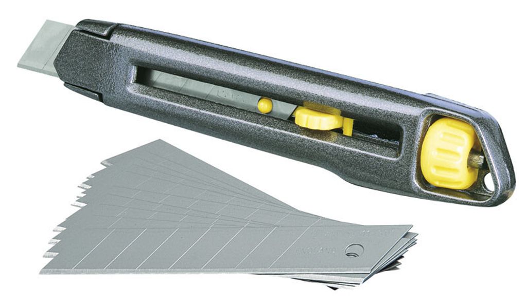 Stanley 1-10-018 Teppichmesser Grau, Gelb Abbrechmesser Produktbild 