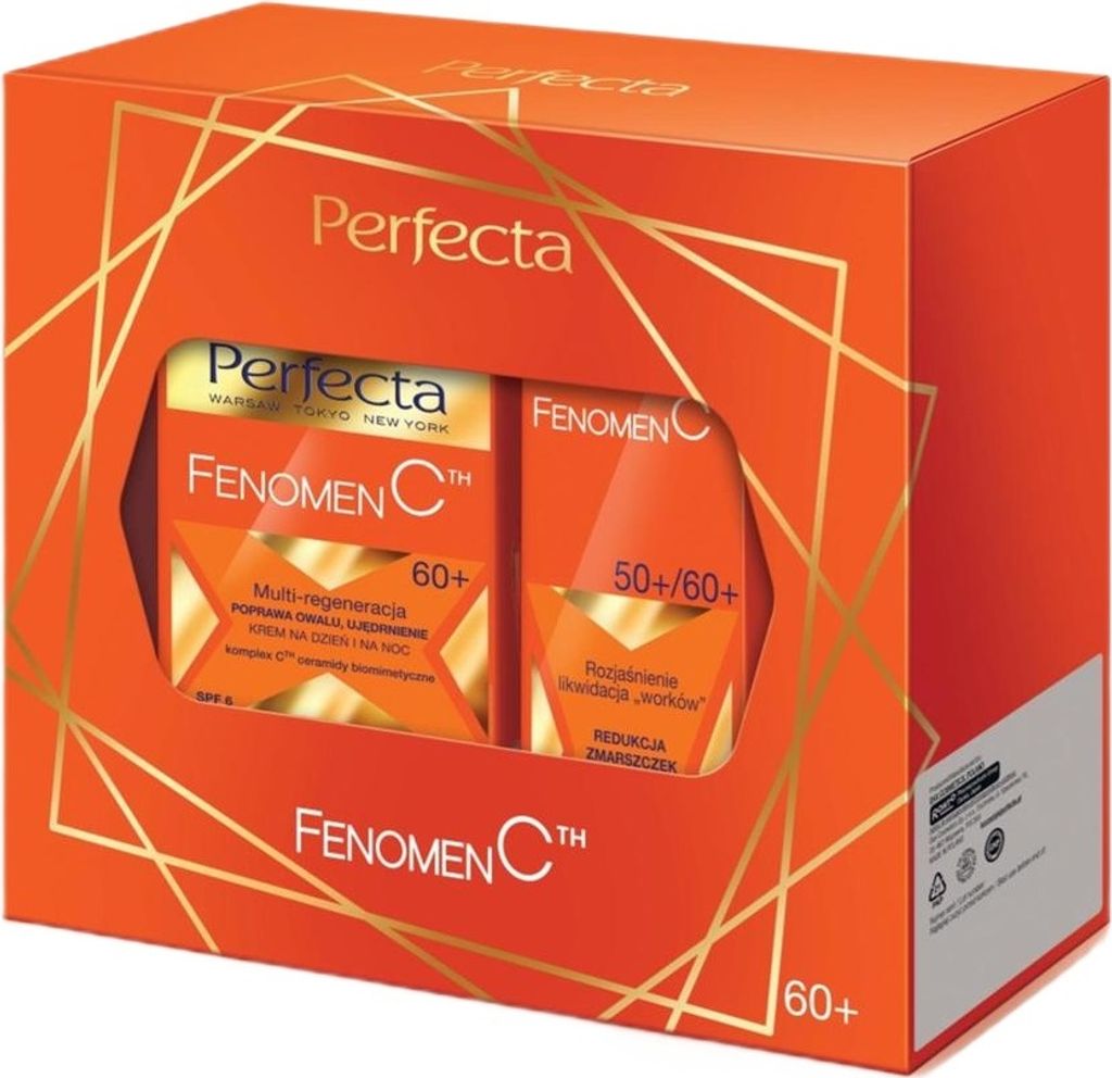 Perfecta Fenomen C 60+ Zestaw krem na dzień i na noc 50 ml + krem pod oczy i na powieki 15 ml