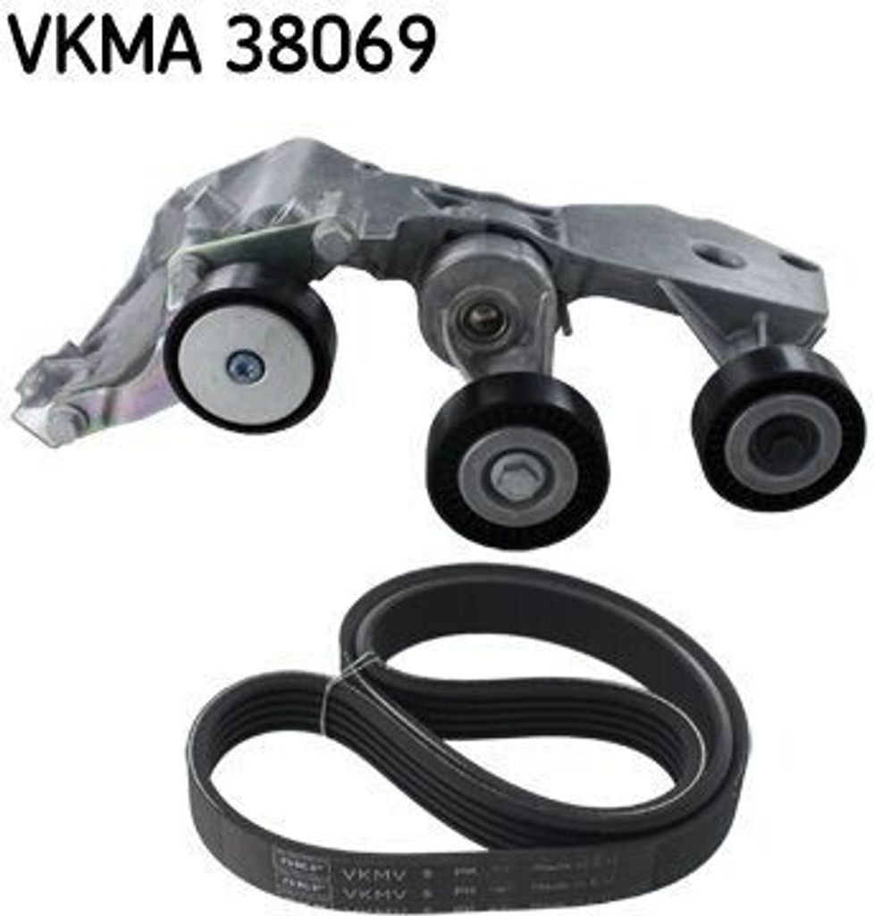 SKF VKMA 38069 Keilrippenriemensatz passend für MERCEDES-BENZ A-Klasse (W168)