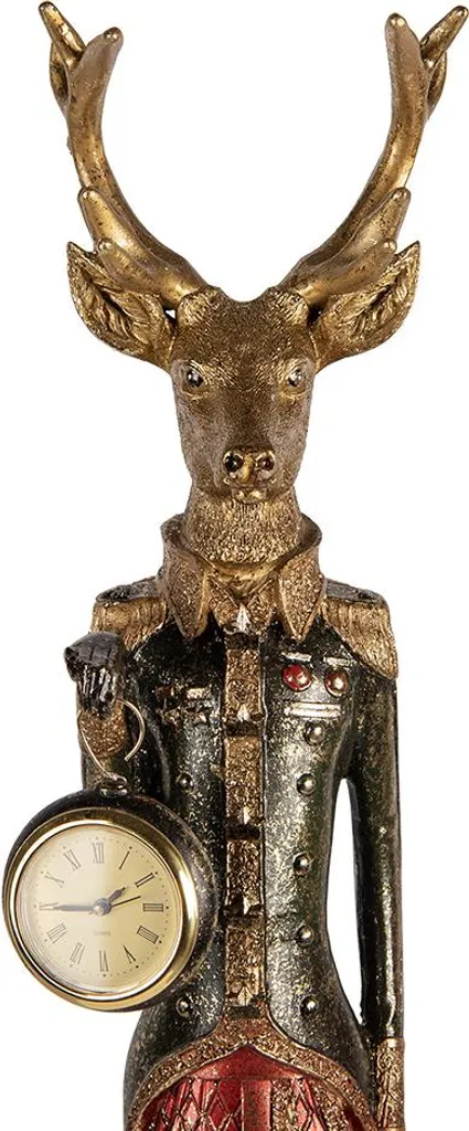 Clayre & Eef Figura Cervo Oro 87cm | Decorazione Statua per Interni - 1